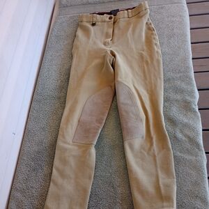 ON COURSE Cotton Naturals Side Zip Breeches Knee Pads 26R